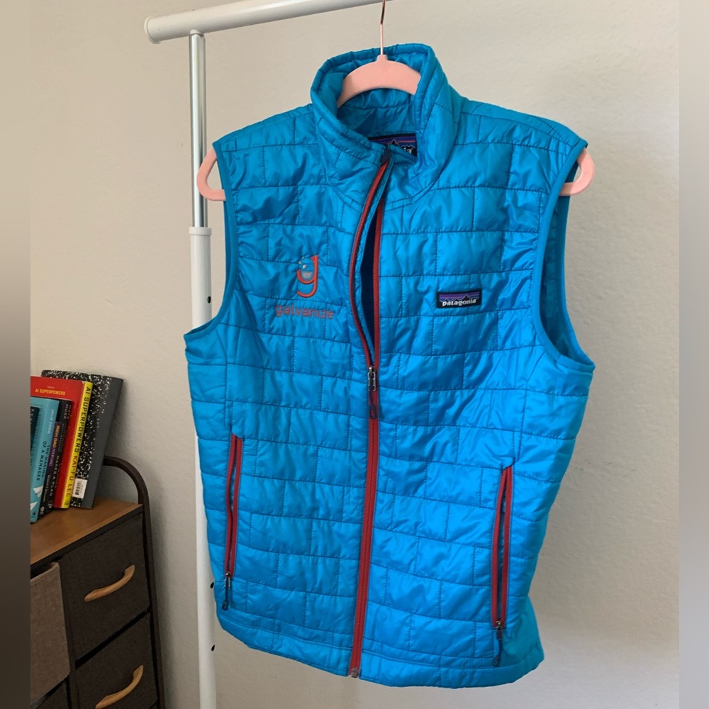 Patagonia Blue with Red Zipper Vest US Size S